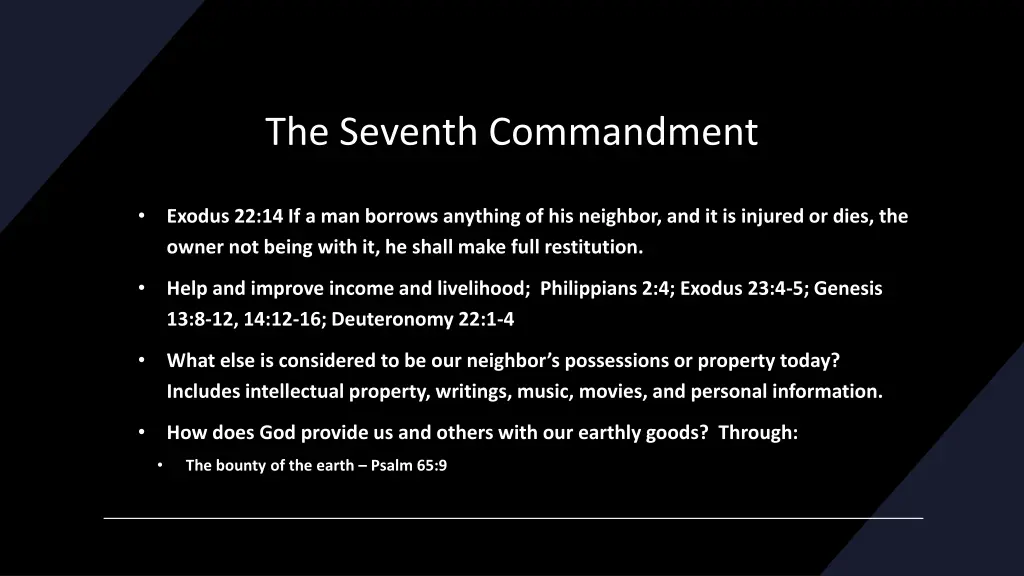the seventh commandment 3