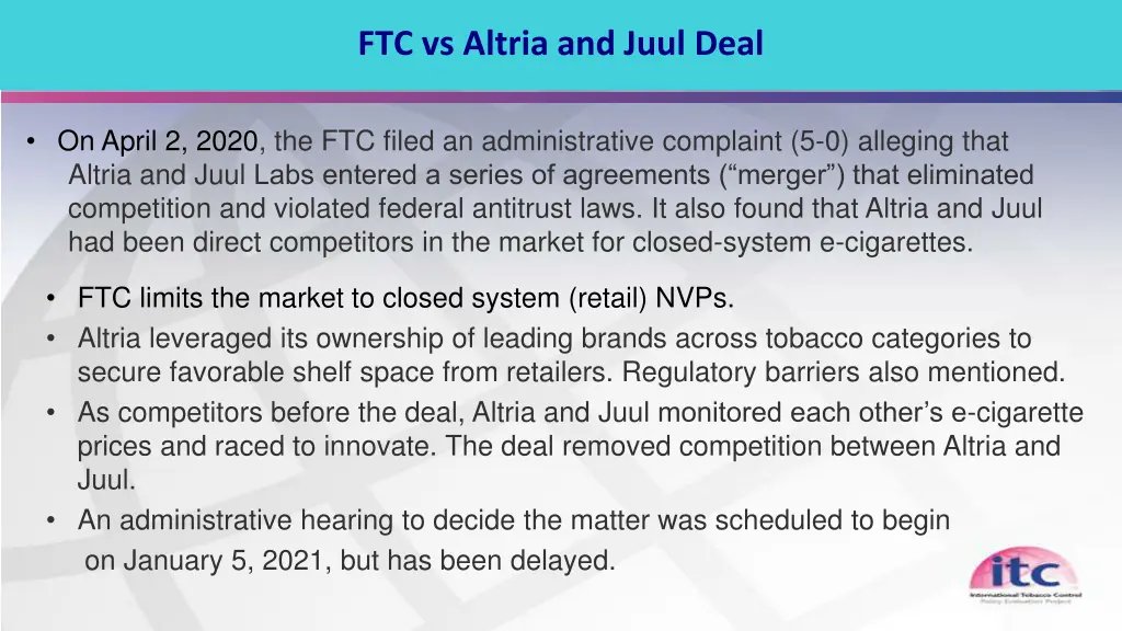 ftc vs altria and juul deal