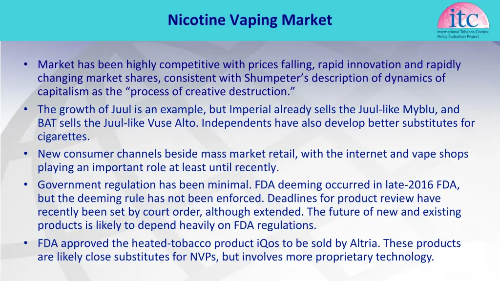 nicotine vaping market