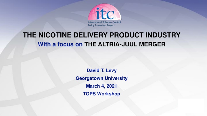 the nicotine delivery product industry with