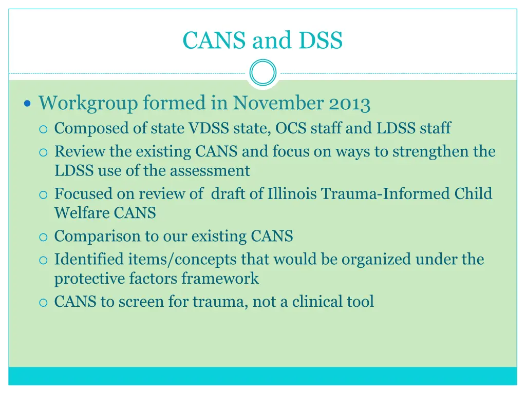 cans and dss 1