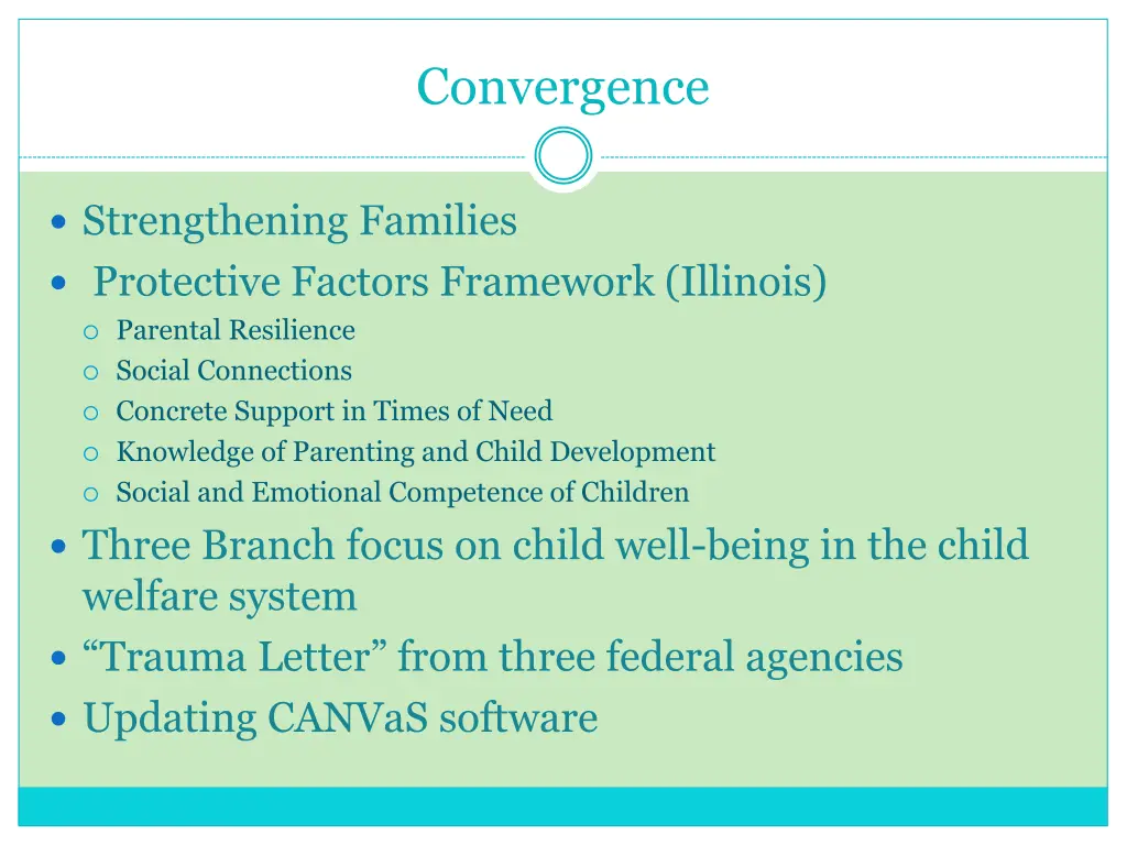 convergence