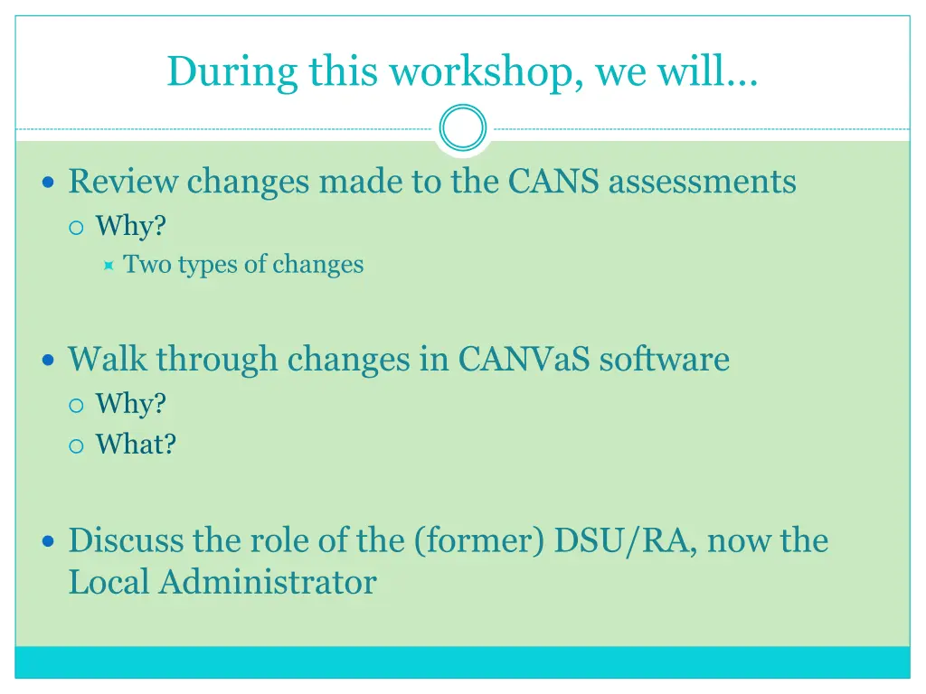 during this workshop we will