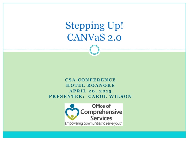 stepping up canvas 2 0