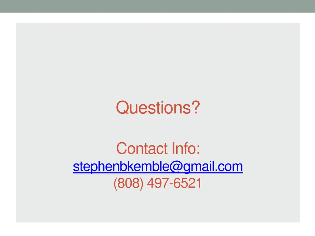 questions