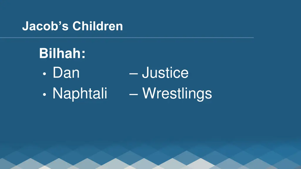 jacob s children 1