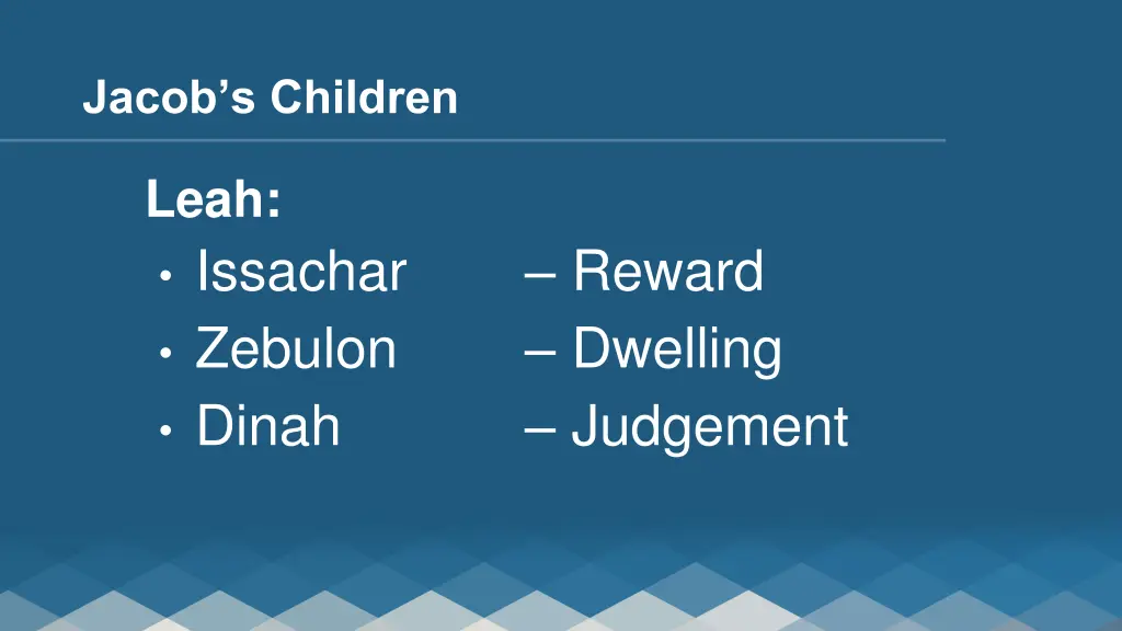 jacob s children 3