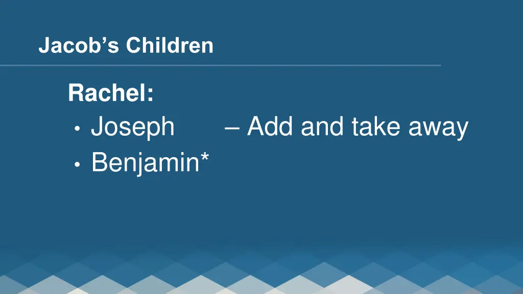 jacob s children 4