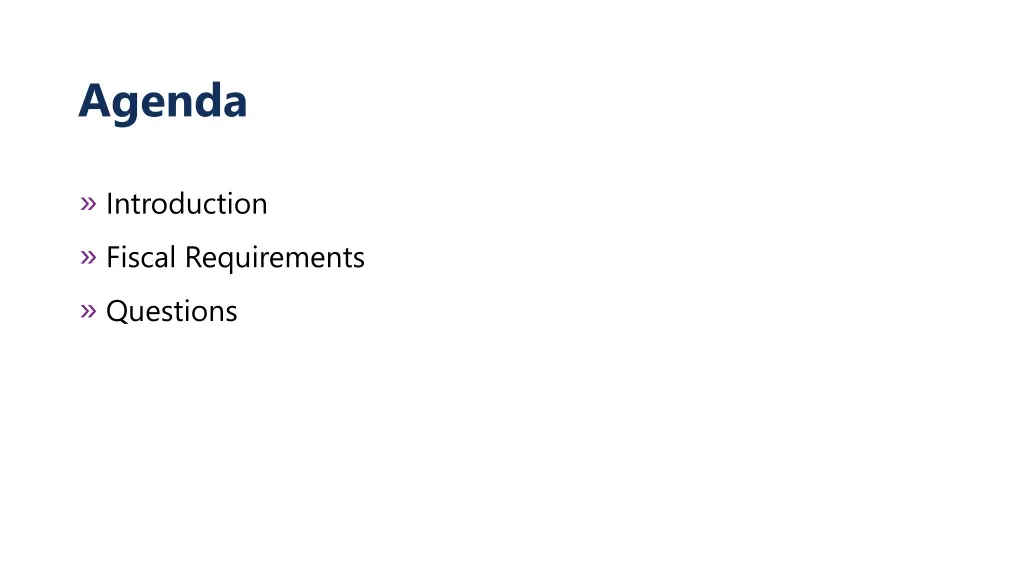 agenda