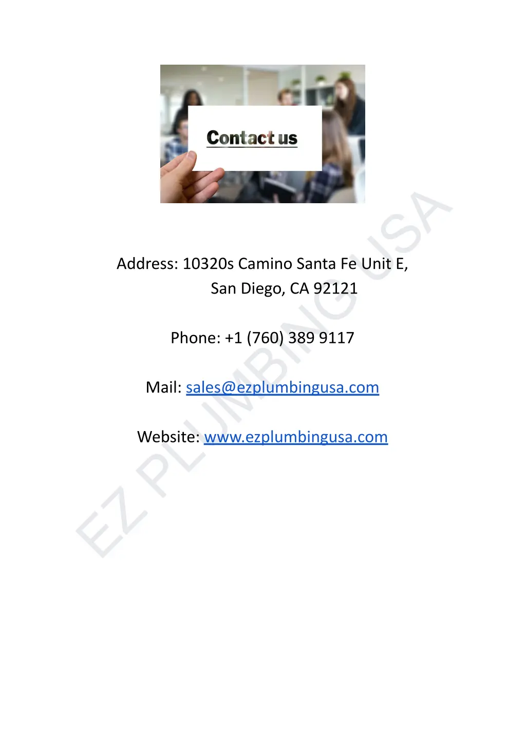 ez plumbing usa 1