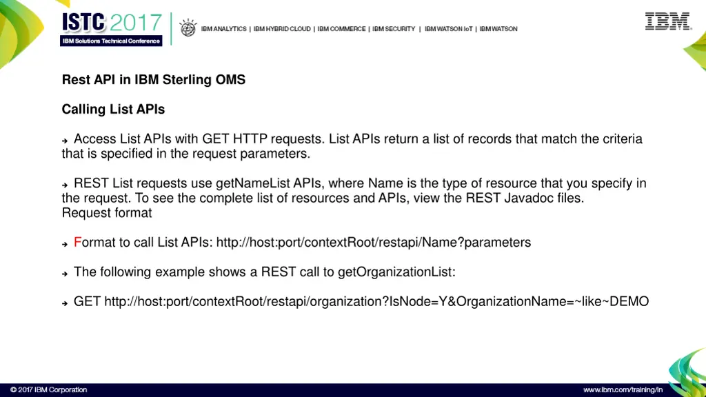 rest api in ibm sterling oms 1