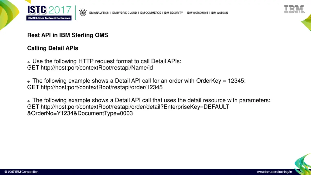 rest api in ibm sterling oms 4