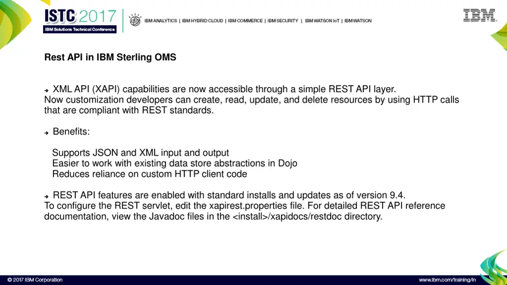 rest api in ibm sterling oms