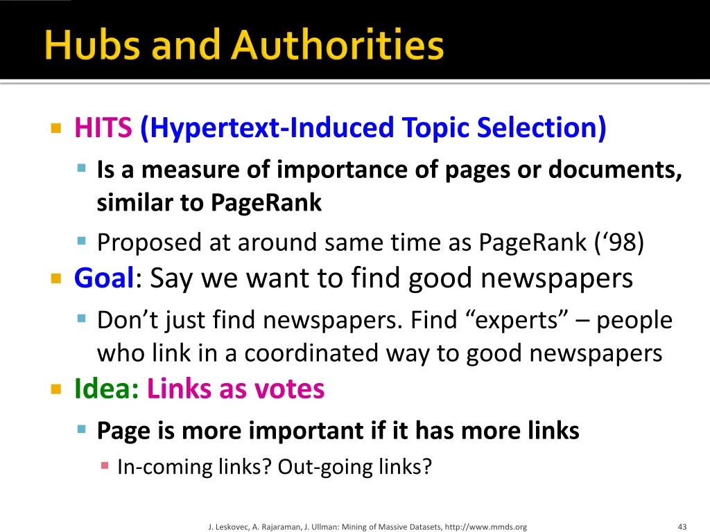 hits hypertext induced topic selection