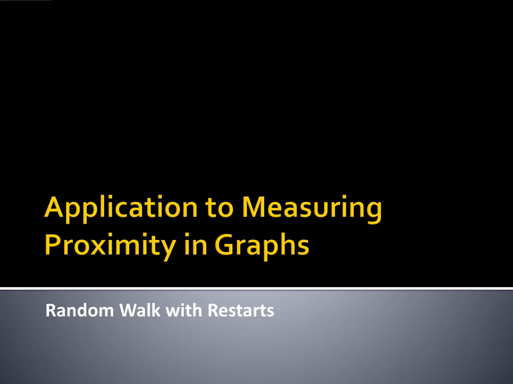 random walk with restarts