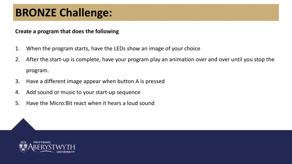 bronze challenge