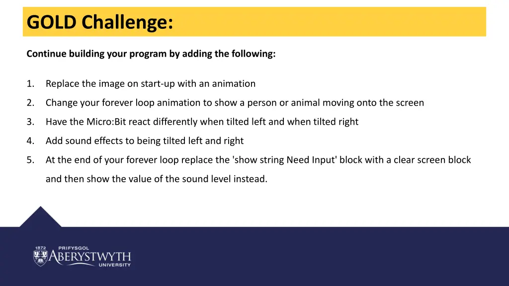 gold challenge