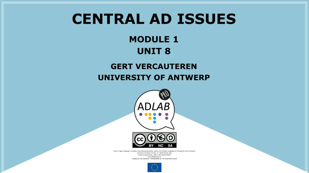 central ad issues 1