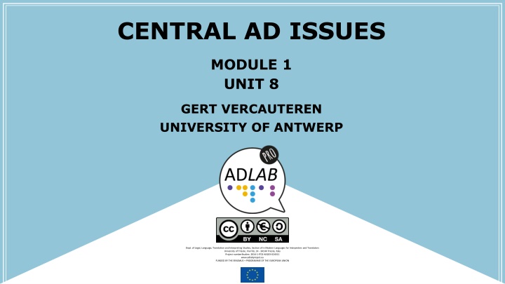 central ad issues