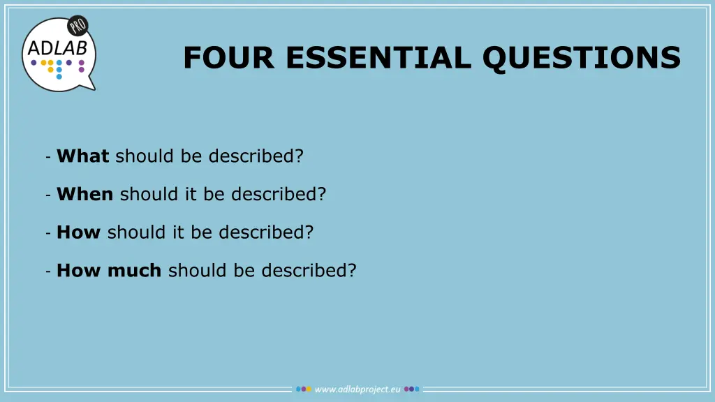 four essential questions