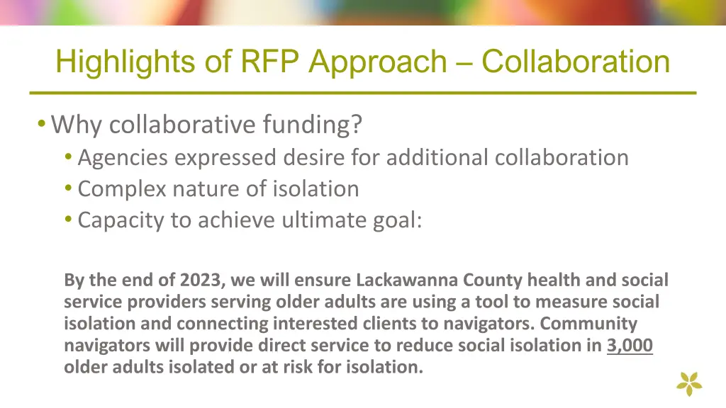 highlights of rfp approach collaboration