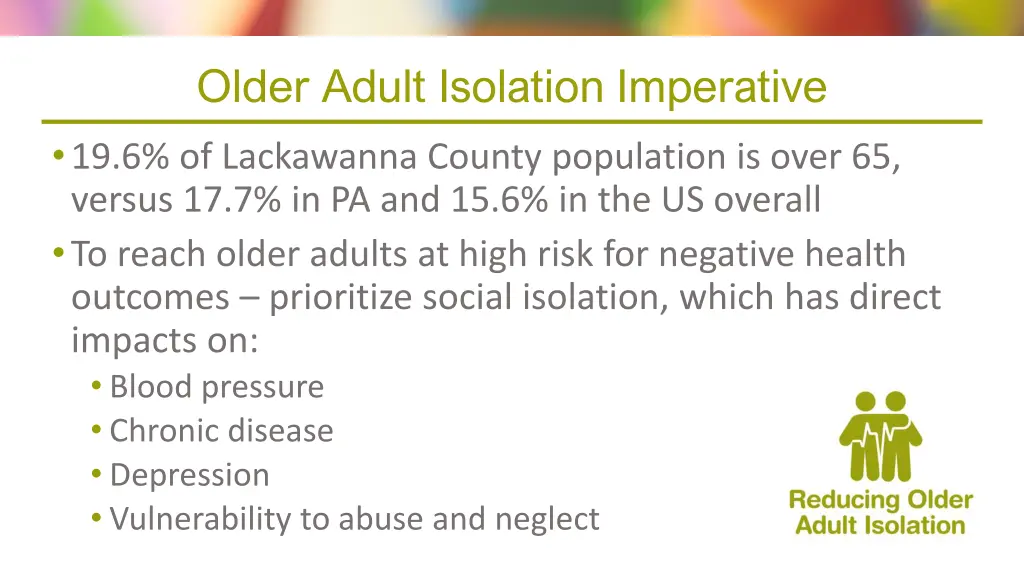 older adult isolation imperative