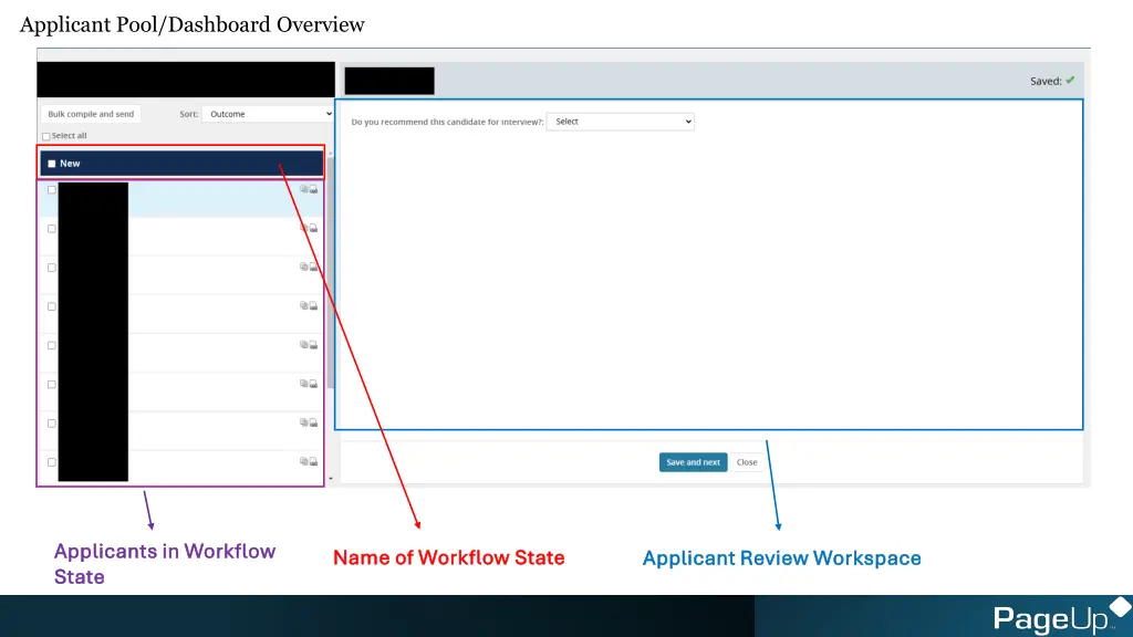 applicant pool dashboard overview