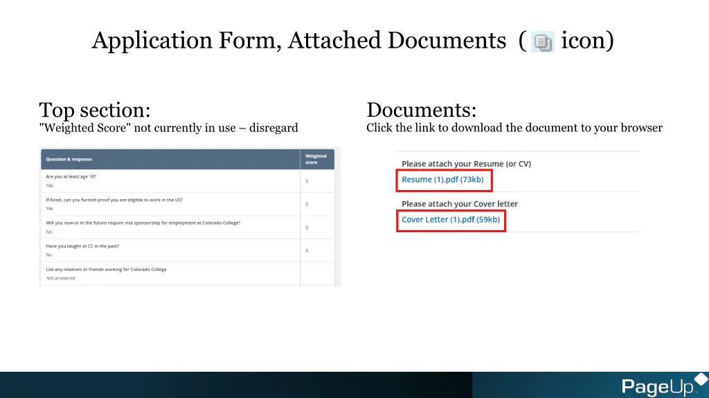 application form attached documents icon