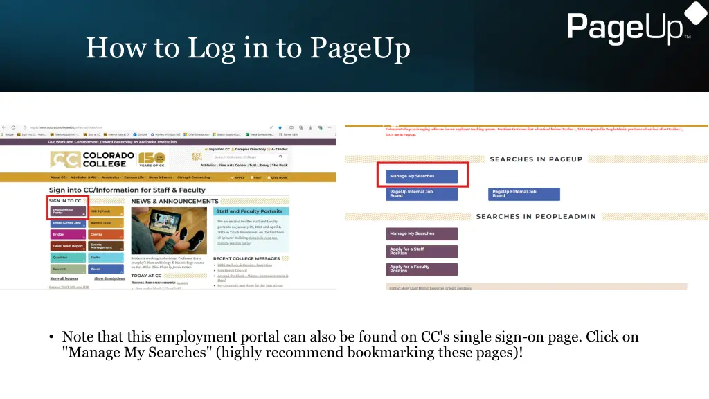 how to log in to pageup 1