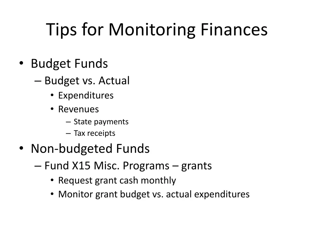tips for monitoring finances 1