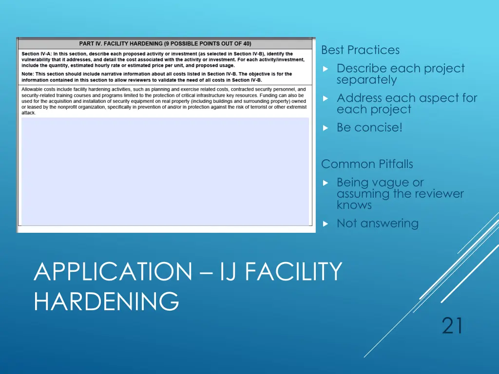 best practices describe each project separately