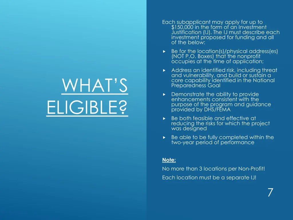 each subapplicant may apply