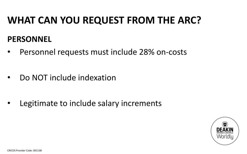 what can you request from the arc 1