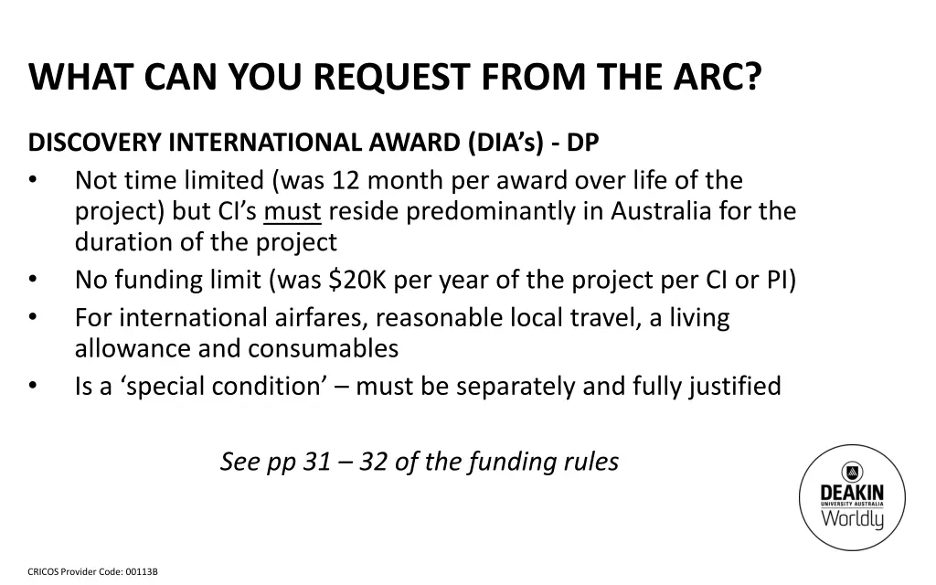 what can you request from the arc 10
