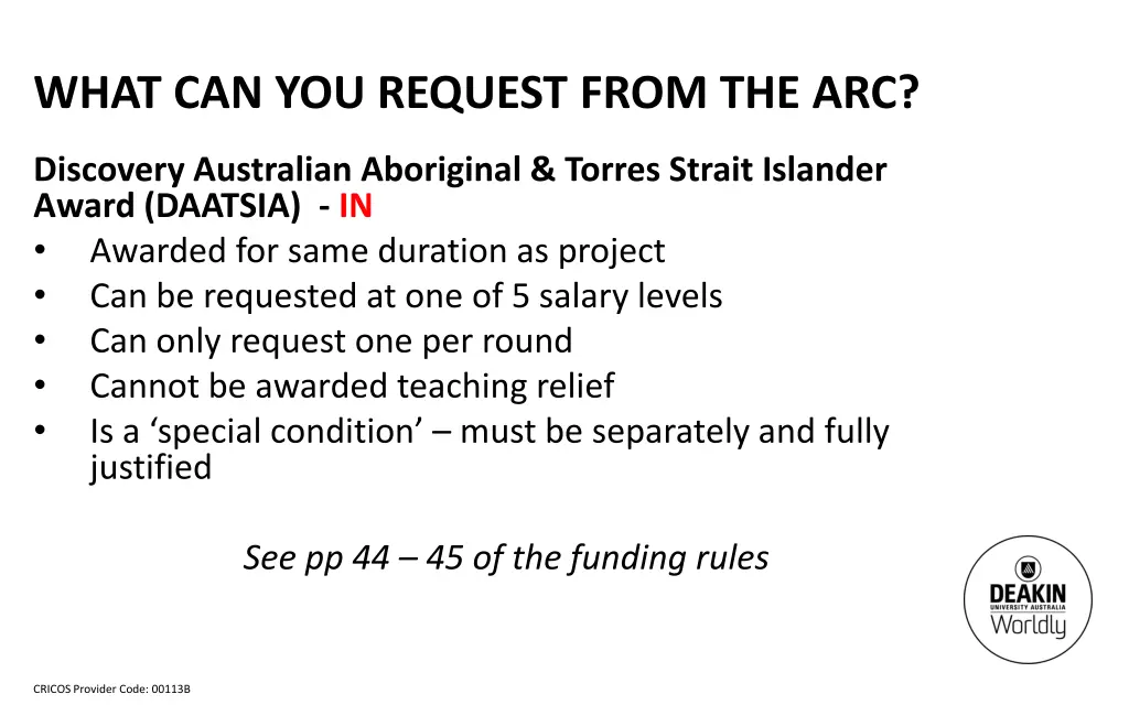 what can you request from the arc 11