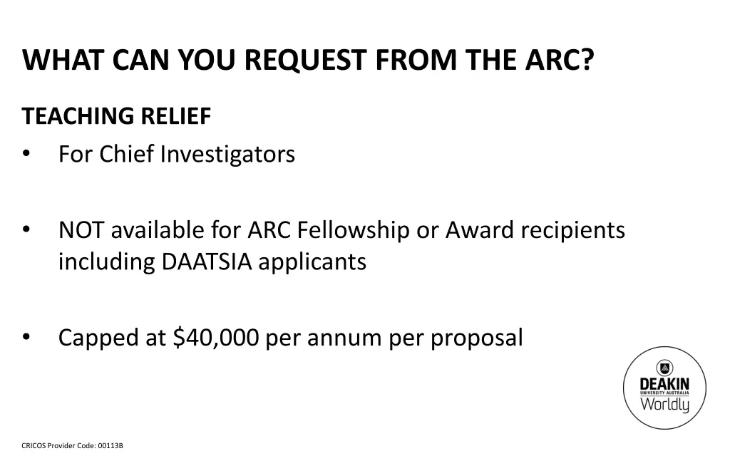 what can you request from the arc 2