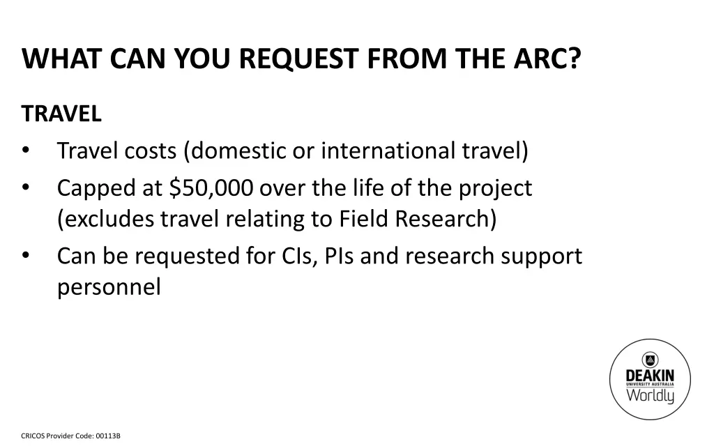 what can you request from the arc 5