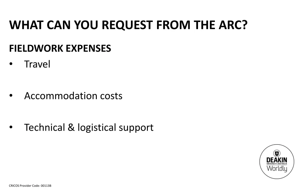 what can you request from the arc 6