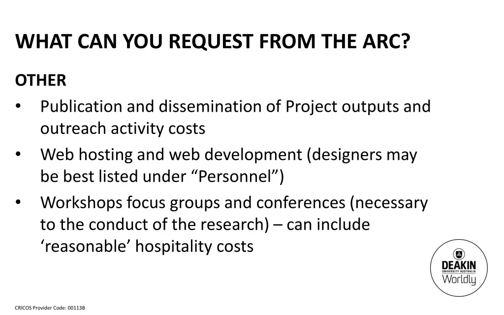 what can you request from the arc 8