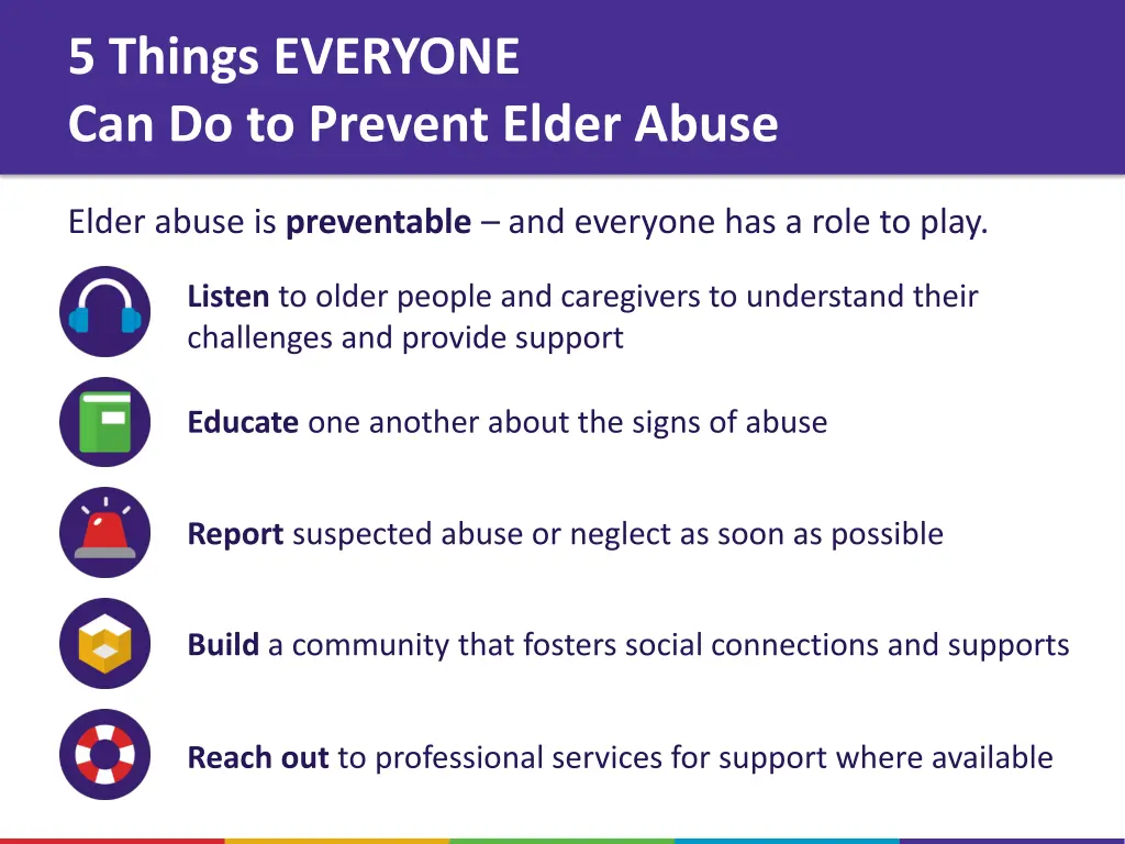 5 things everyone can do to prevent elder abuse