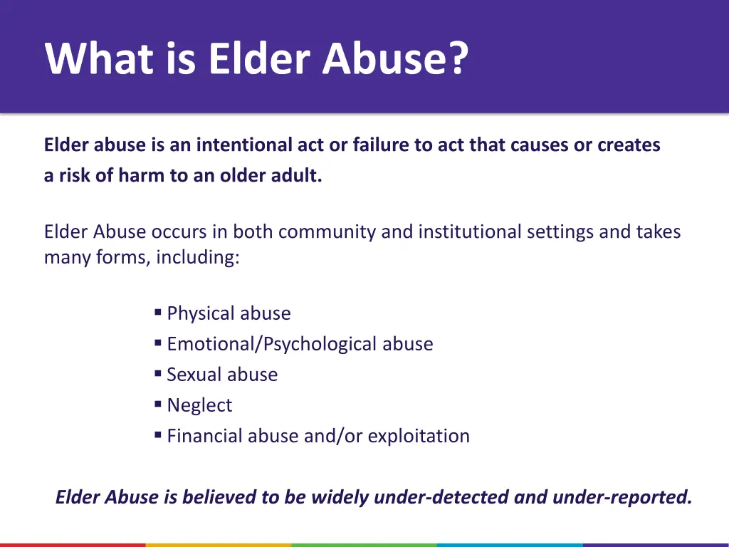 what is elder abuse