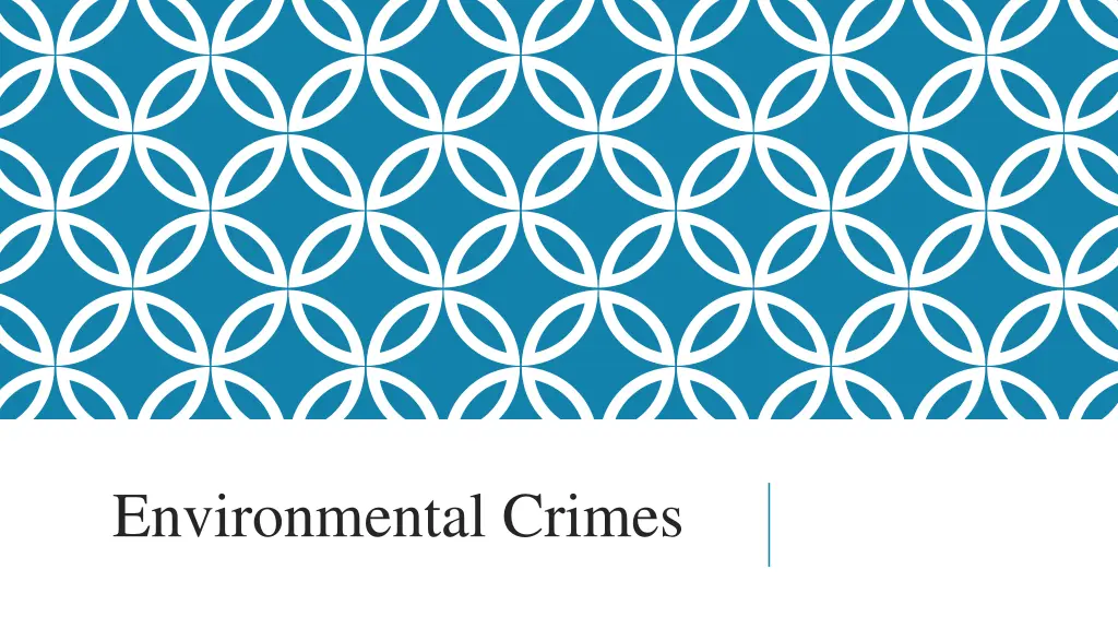environmental crimes
