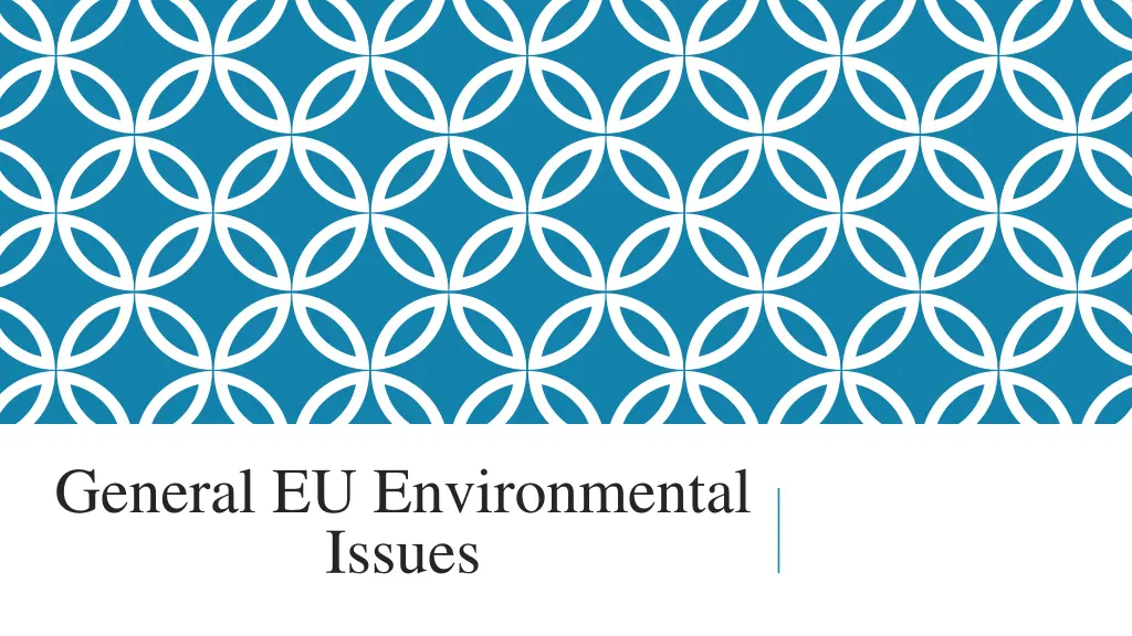general eu environmental issues