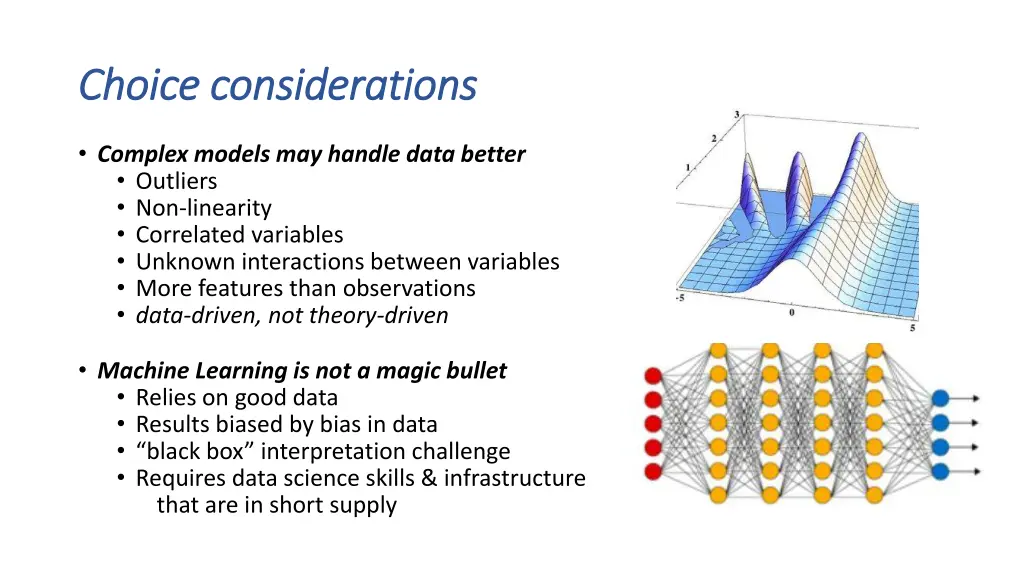 choice considerations choice considerations