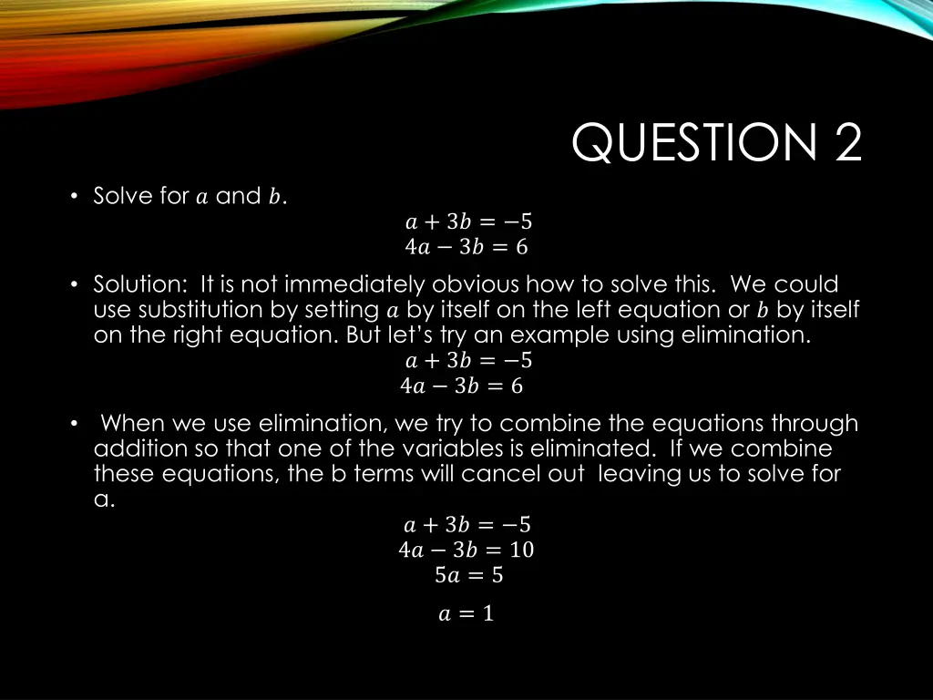 question 2