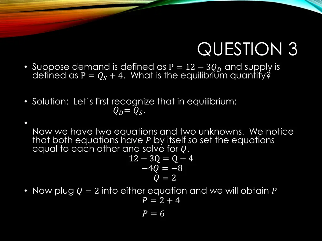 question 3