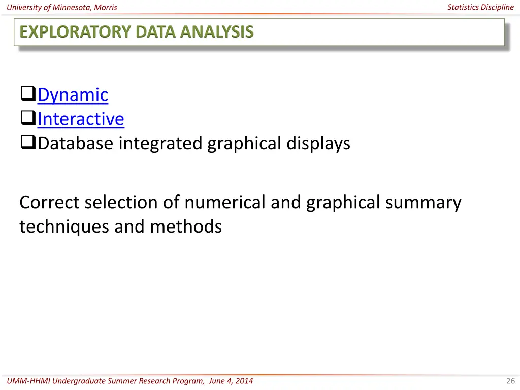 statistics discipline 25