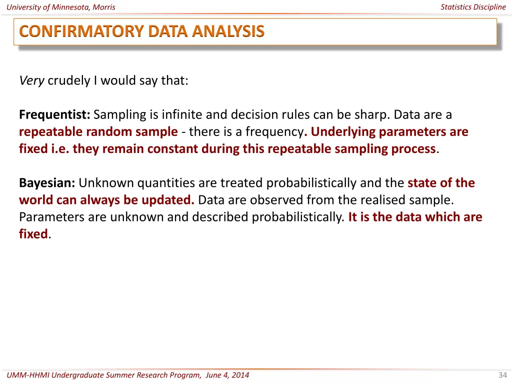 statistics discipline 33