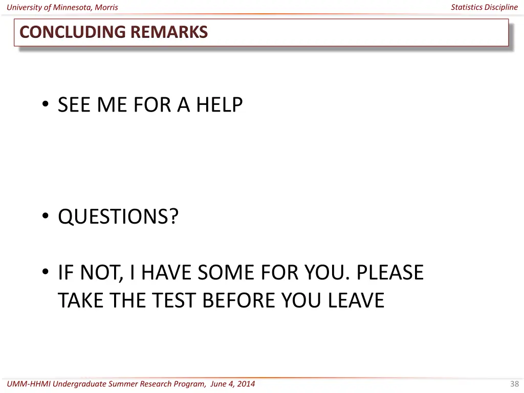statistics discipline 37