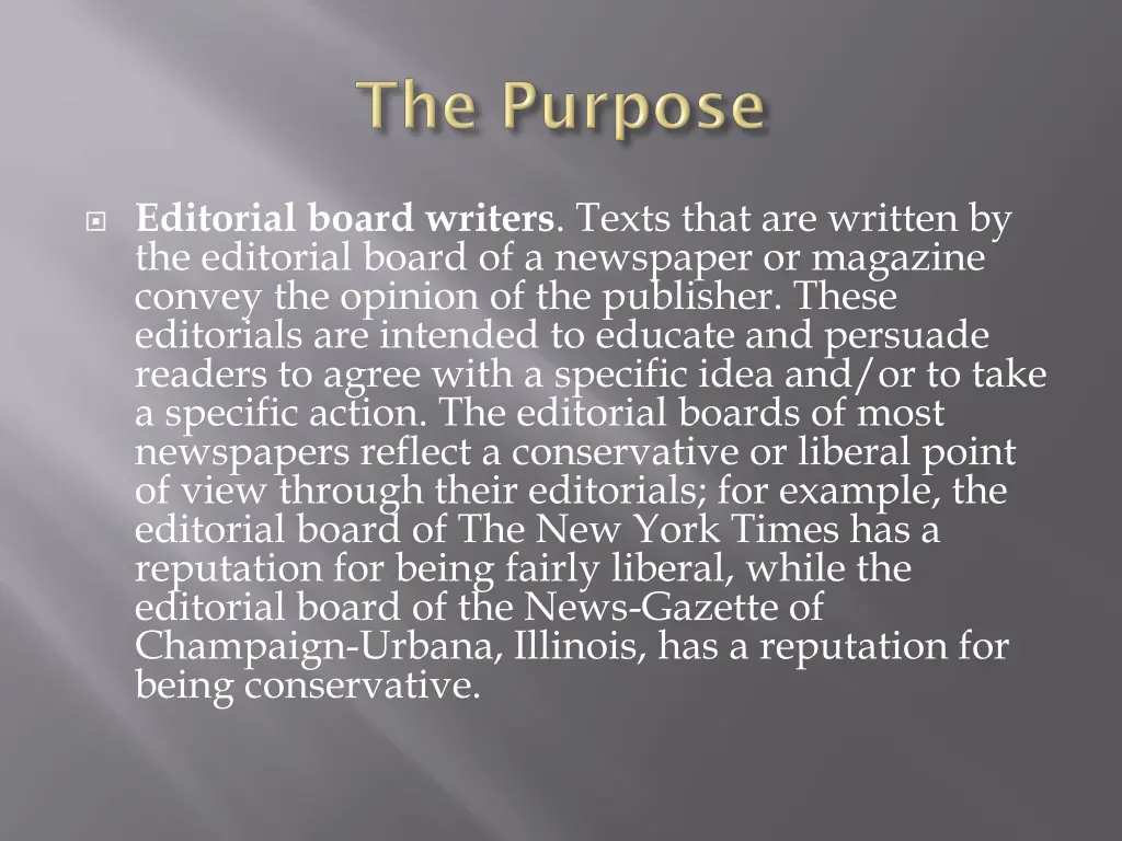 editorial board writers texts that are written